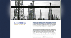 Desktop Screenshot of chambersenergycapital.com