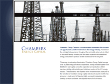 Tablet Screenshot of chambersenergycapital.com